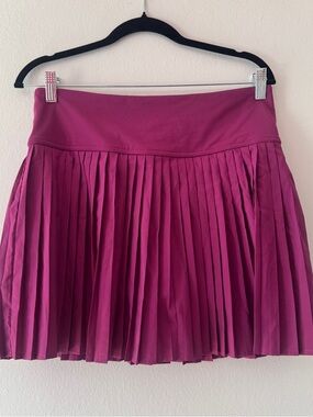Fabletics Magenta Pleated Circle Skirt